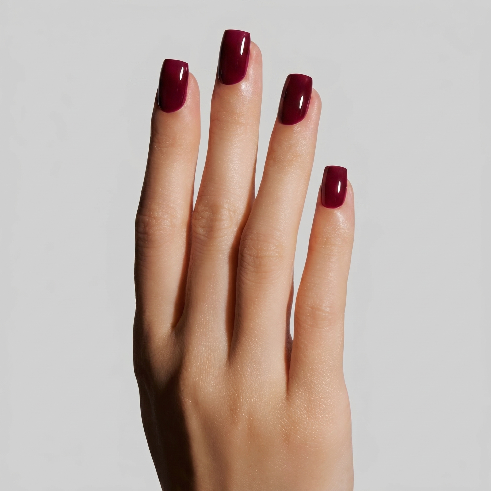 Burgundy squoval